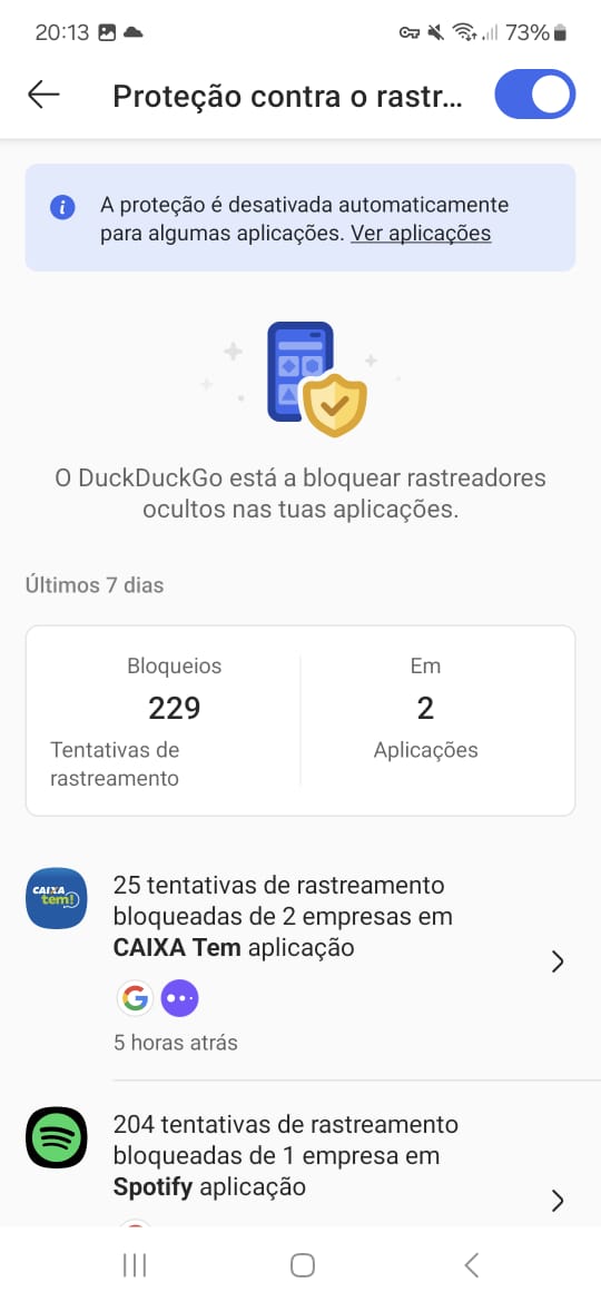 Tentativa de rastreamento